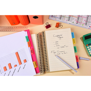 AVERY Onglets adhésifs personnalisables, A4, assorti