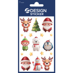 ZDesign Stickers de Noël 'Personnages étincelants'