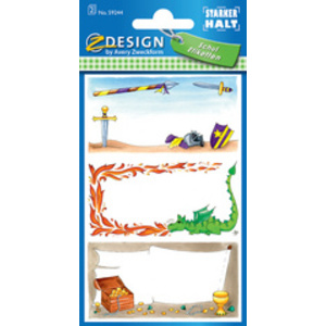 AVERY Zweckform ZDesing Etiquettes pour livres 'but de foot'