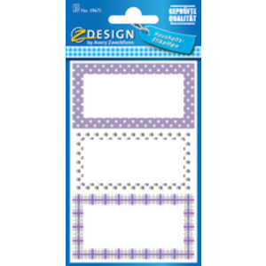 AVERY Zweckform Z-Design Etiquettes de ménage 'cadre bleu'