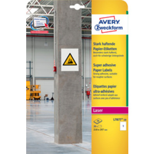 AVERY Zweckform Etiquette papier, ultra-adhésif, blanc