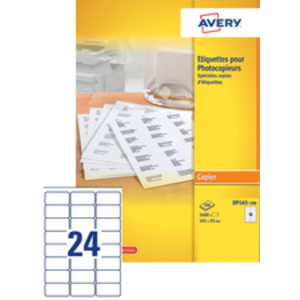 AVERY Etiquette pour photocopieur, 105 x 39 mm, blanc