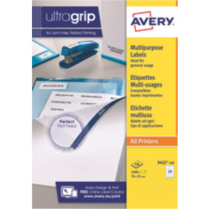 AVERY Etiquette multi-usage, 70 x 35 mm, blanc