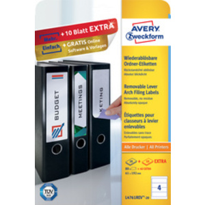 AVERY Zweckform Etiquette pour dos de classeur, détachable