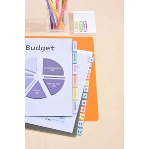 AVERY Intercalaires à onglets, 12 touches, PP, transparent