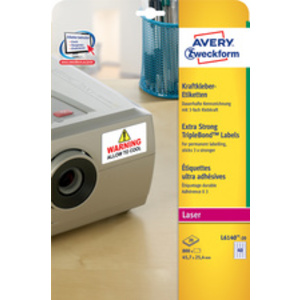 AVERY Zweckform Etiquette, ultra adhésif, 45,7 x 25,4 mm