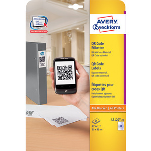 AVERY Zweckform Etiquette pour codes QR, 45 x 45 mm, carré