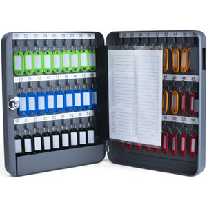 pavo Armoire à clés pour 20 clés, gris foncé  - 65329