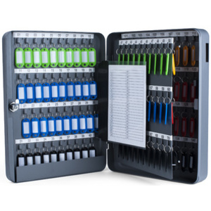 pavo Armoire à clés pour 140 clés, gris foncé  - 65331