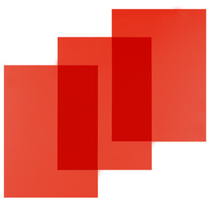 pavo plats de couverture, A4, PVC, 0,20 mm,rouge transparent