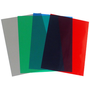 pavo plats de couverture, A4, PVC, 0,2 mm, vert transparent