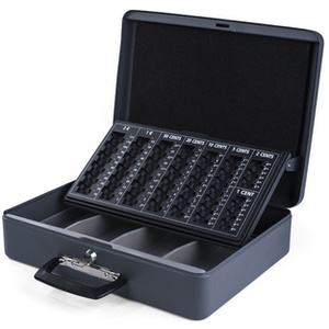 pavo Caisse à monnaie avec trieur de pièces, gris foncé - 65502