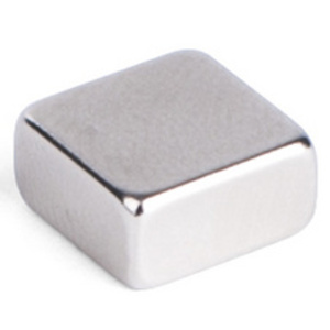 pavo Aimant au néodyme, carré, 10 x 10 x 5 mm, argent