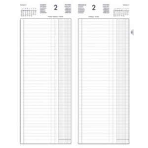 LECAS Agenda journalier Long Euros Cents, 2026, noir