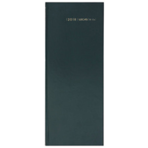 LECAS Agenda journalier Long Euros Cents, 2026, noir