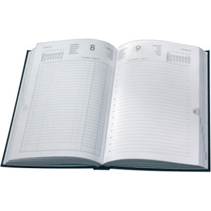 LECAS Agenda journalier Couronne EURO/Cent, 2026, noir