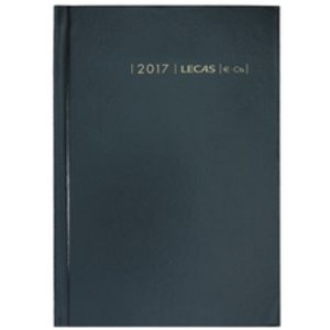 LECAS Agenda journalier Couronne EURO/Cent, 2026, noir