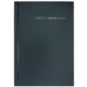 LECAS Agenda journalier Couronne EURO/Cent, 2024, noir