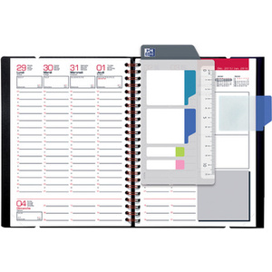 Oxford Agenda semainier Office, 150 x 210 mm, 2026, gris