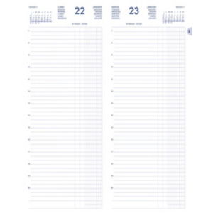 LECAS Agenda journalier Long Euros Cents, 2026, assorti