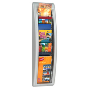 PAPERFLOW Porte-brochures mural Quick fit, 1/3 A4, anth