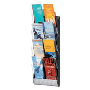 PAPERFLOW Porte-brochures mural Integral, A4, gris alu