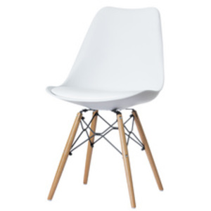 PAPERFLOW Chaise visiteur 'DOGEWOOD', ensemble de 2, blanc