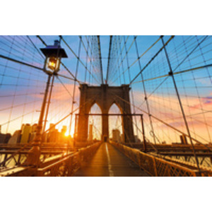 PAPERFLOW Poster mural 'Hiver à New York', en plexiglas