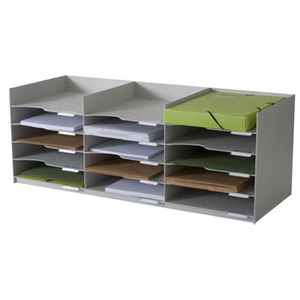 PAPERFLOW Station de tri Formularbox, 15 compartiments, gris  - 65627