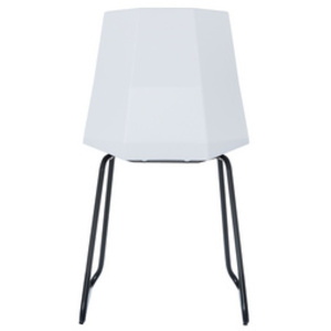 PAPERFLOW Chaise visiteur CUBE, set de 2, noir