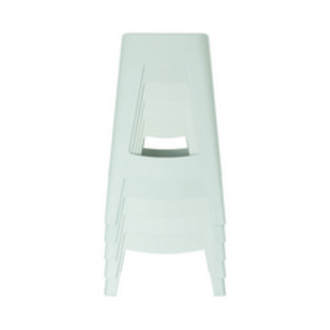 PAPERFLOW Tabouret BELLINI, set de 5, hauteur: 685 mm, blanc