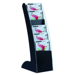 PAPERFLOW Porte-prospectus Courbo Slim, 6 casiers