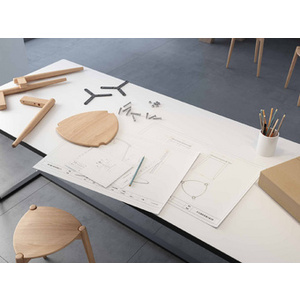 PAPERFLOW Chaise de bar LUCK, set de 2, en hêtre