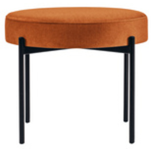 PAPERFLOW Tabouret GAIA, rond, habillage tissu, gris souris