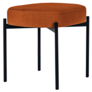 PAPERFLOW Tabouret GAIA, taille S, habillage tissu, bleu
