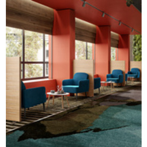 PAPERFLOW Fauteuil LISBOA, habillage simili cuir, vert