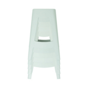 PAPERFLOW Tabouret BELLINI, set de 2, hauteur: 460 mm, blanc