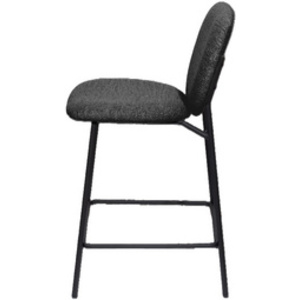 PAPERFLOW Chaise de bar TWIST, set de 2, gris