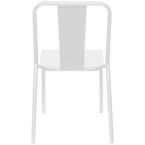 PAPERFLOW Chaise visiteur d'extérieur ARTY, set de 2, blanc