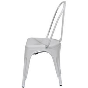 PAPERFLOW Chaise visiteur d'extérieur URBAN, set de 2, blanc