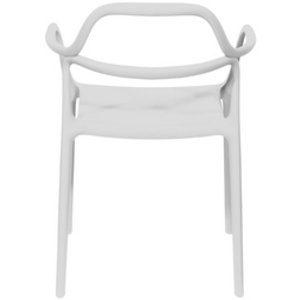 PAPERFLOW Chaise visiteur d'extérieur NOVA, set de 2, blanc