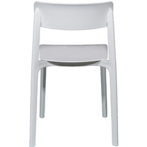 PAPERFLOW Chaise visiteur d'extérieur OTHO, set de 2, blanc