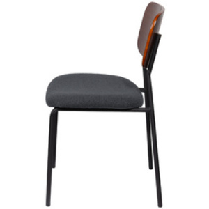 PAPERFLOW Chaise visiteur LISA, set de 2, gris