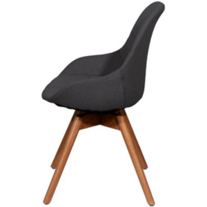 PAPERFLOW Chaise visiteur JUNO, set de 2, gris