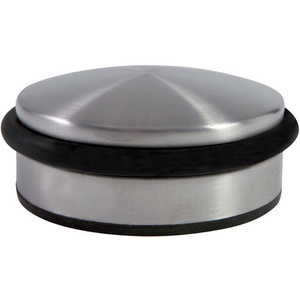 ALBA Butoir de porte, en acier, diamètre: 110 mm, argent