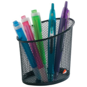 ALBA Pot à crayons 'MESHCUP', en fil d'acier, noir