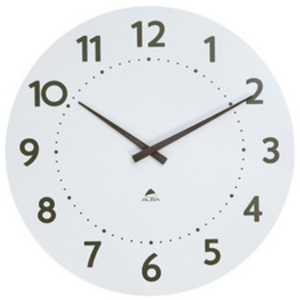 ALBA Horloge murale 'HORMILENA 55', montre à quartz, blanc