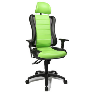Topstar Fauteuil de bureau 'Head Point RS', noir / vert