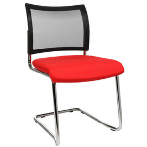 Topstar Chaise de bureau 'filet Visit 20', rouge