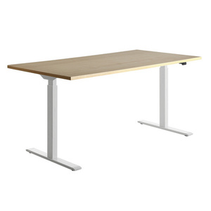 Topstar Bureau réglable en hauteur, (L)1.800 mm, blanc/hêtre